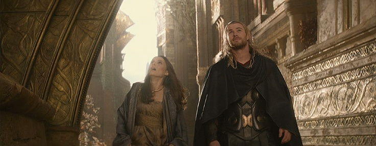 Foster y Thor en Asgard