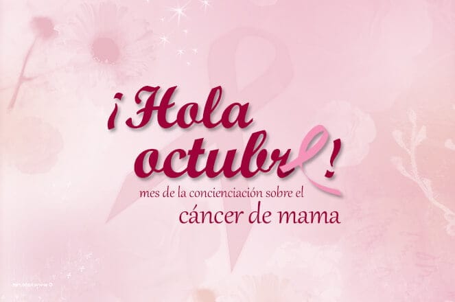 19 Octubre lucha contra cáncer de mama