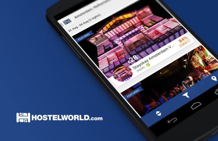 hostelworld android encontrar hoteles