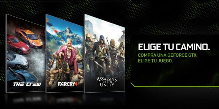 Nvidia elige tu camino regala juegos