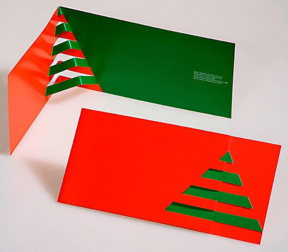 tarjeta navideña minimalista
