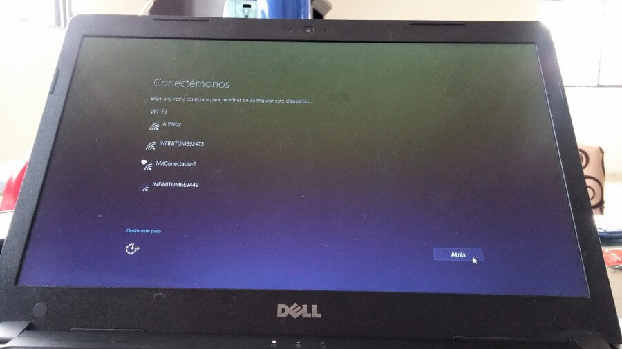 windows 10 primer inicio