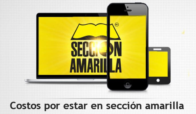 costos anunciarse sección amarilla 2017