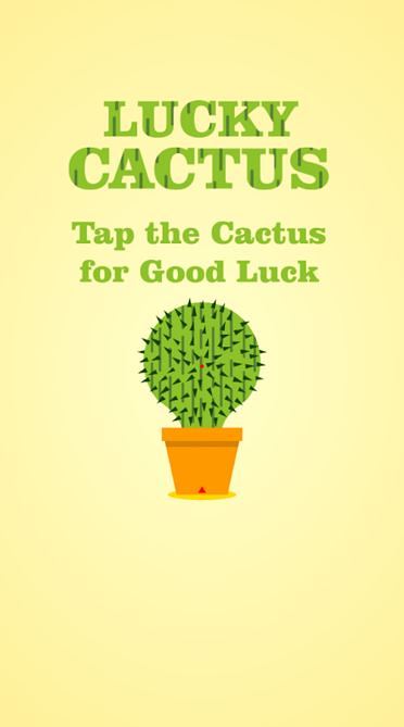 Lucky Cactus, para la buena suerte.