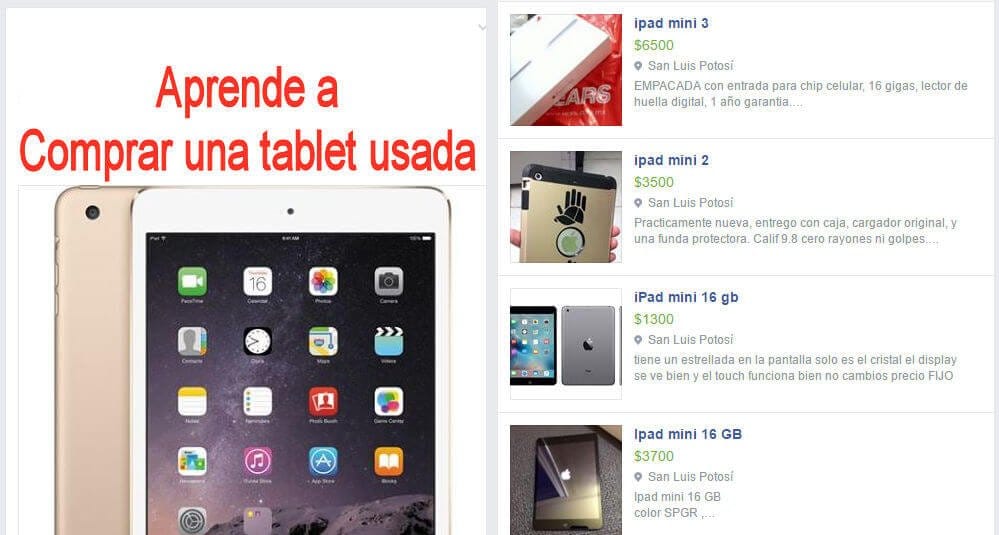 como comprar una tablet usada de segunda mano
