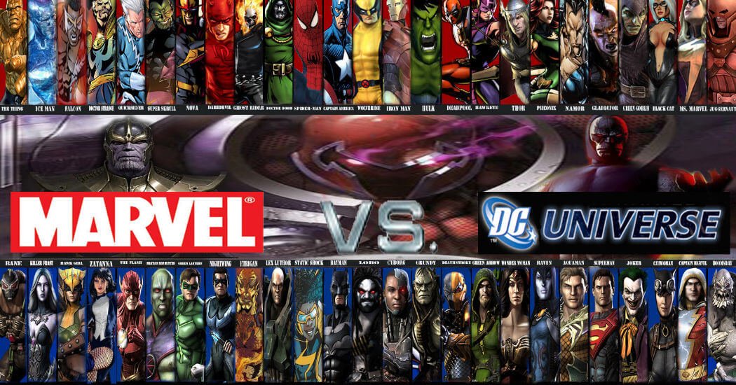 Marvel universe VS Dc comics