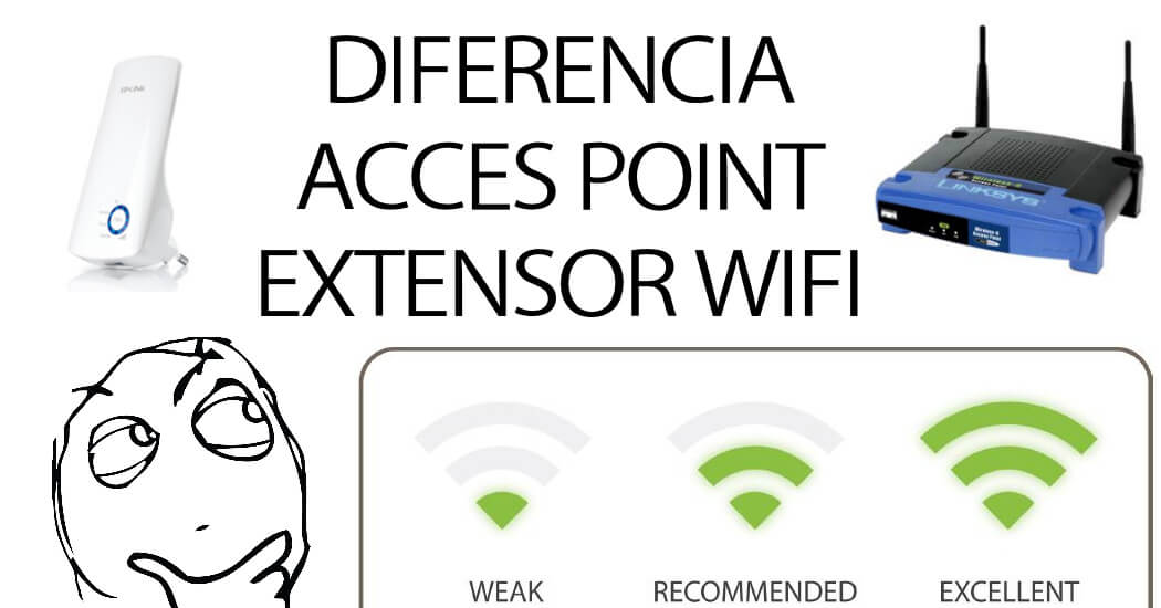 diferencia acces point extensor wifi