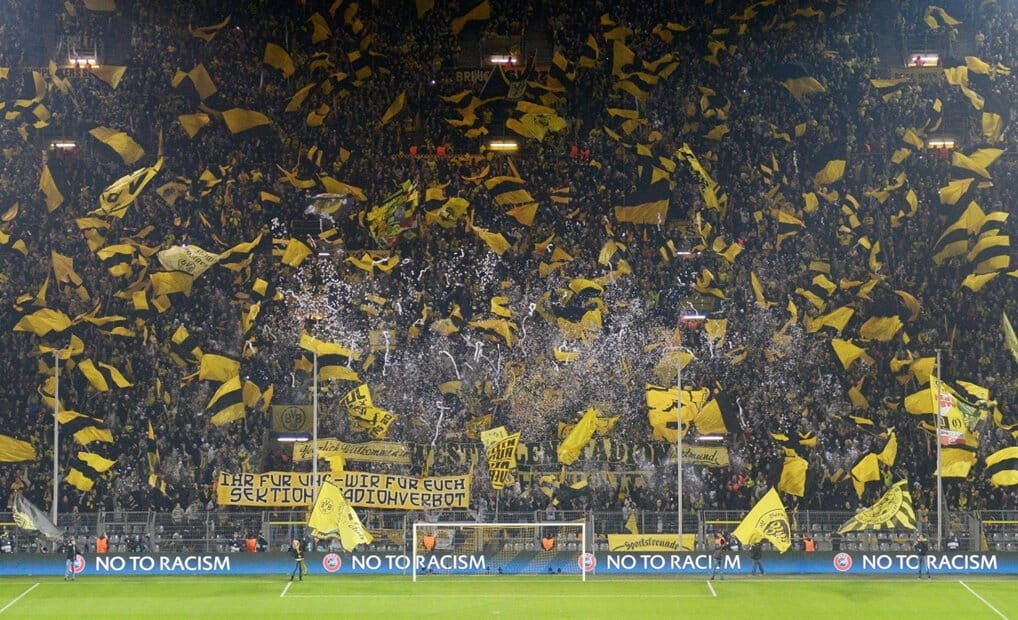 Que es la pared amarilla Sudtribune en dortmund