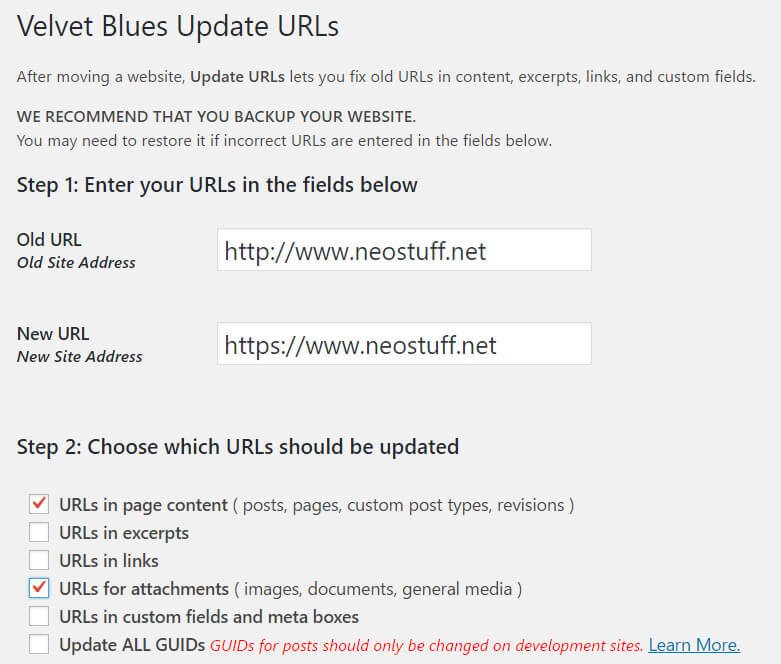 configurar-velvet-blues-update-urls